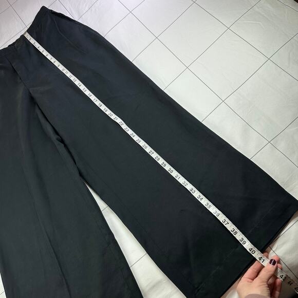 Madewell Pants Womens XL Black Pull On Straight Drapey Twill Relaxed Lyocell - Picture 11 of 12